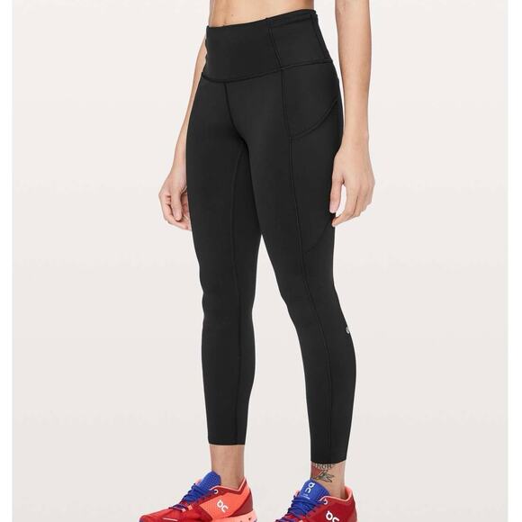 NWOT Lululemon Fast & Free 7/8 Tight II *Non-Reflective Nulux 25" Black Size 20 - Picture 1 of 12